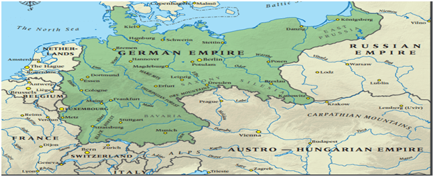 Almanya İmparatorluğunun 1914 sınırları